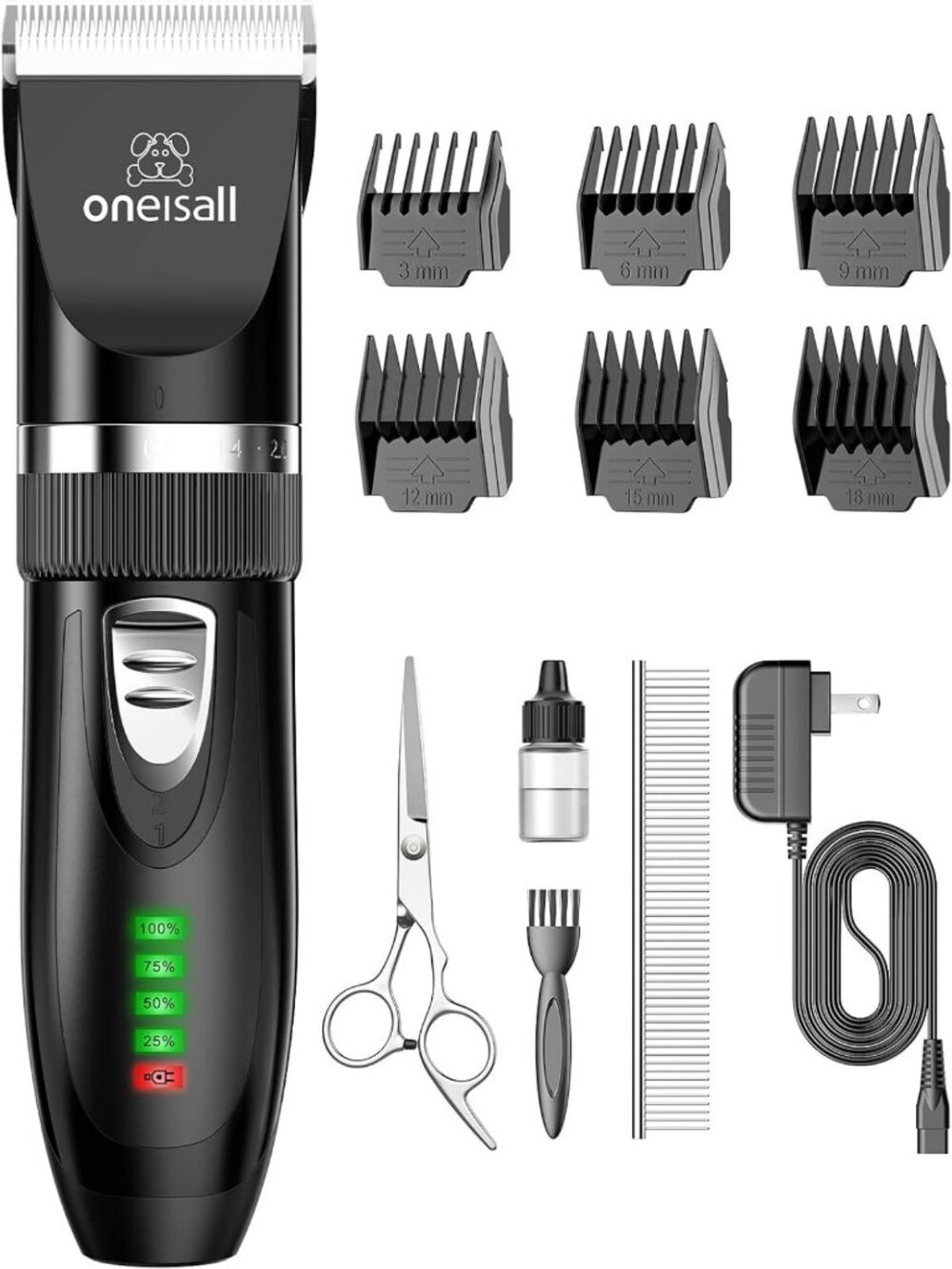Quiet Cat Clippers for Matted & Long Hair - 2-Speed Grooming Kit for Cats